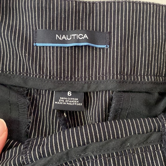 NWOT Nautica Pin Striped Trouser Pants size 6 - Picture 6 of 8